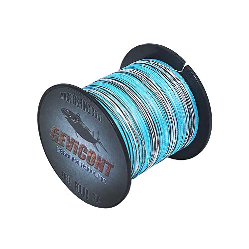 GEVICONT Superbraid Fishing Lines High Tension Incredible Superline PE Material 8 Strands 100M/109Yards 10LB-300LB Multiple Colors Available for trolling Fishing