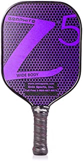 ONIX Graphite Z5 Pickleball Paddle (Graphite Carbon Fiber Face with Rough Texture Surface, Cushion Comfort Grip and Nomex Honeycomb Core for Touch, Control, and Power)