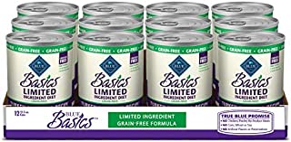 Blue Buffalo Basics Limited Ingredient Diet, Grain Free Natural Senior Wet Dog Food, Turkey 12.5-oz cans (Pack of 12)