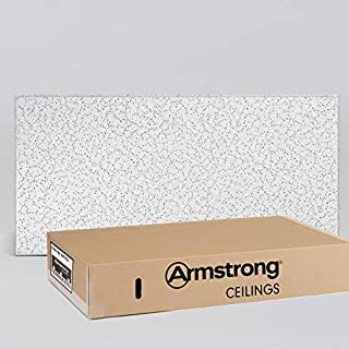 Armstrong Ceiling Tiles; 2x4 Ceiling Tiles - Acoustic Ceilings for Suspended Ceiling Grid; Drop Ceiling Tiles Direct from the Manufacturer; CORTEGA Item 703  10 pcs White Tegular