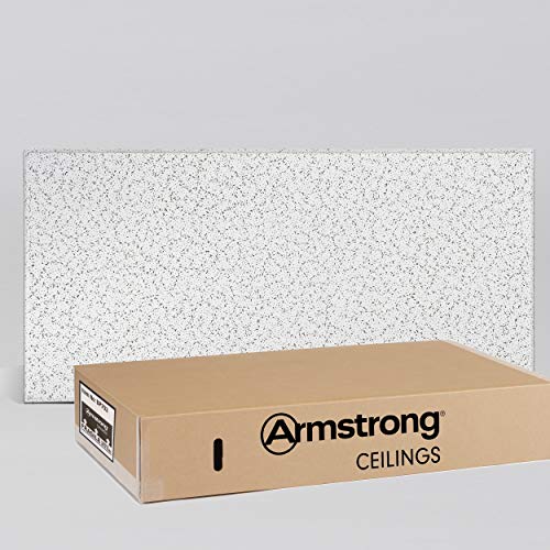 Armstrong Ceiling Tiles; 2x4 Ceiling Tiles - Acoustic Ceilings for Suspended Ceiling Grid; Drop Ceiling Tiles Direct from the Manufacturer; CORTEGA Item 703  10 pcs White Tegular