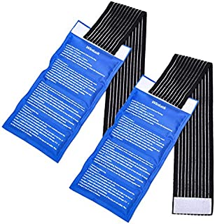 Gel Ice Cold Packs - (2-Piece Set) Soft Reusable Cold/Hot Compress, Provides Alleviate Joint and Muscle Pain. Flexible Therapy from Injuries - Shoulder, Back, Knee, Neck, Ankle  & More.