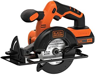 BLACK+DECKER 20V MAX 5-1/2-Inch Cordless Circular Saw (BDCCS20C)