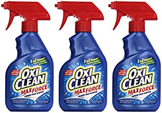 OxiClean Max Force Laundry Stain Remover Spray 12 Ounce (Pack of 3)