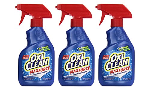 OxiClean Max Force Laundry Stain Remover Spray 12 Ounce (Pack of 3)