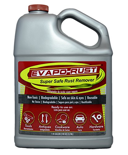 Evapo-Rust The Original Super Safe Rust Remover, Water-Based, Non-Toxic, Biodegradable, 1 Gallon,Gray,ER012