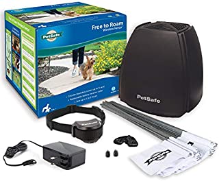 PetSafe Free To Roam Wireless Fence, Covers up to 1/2 Acre for Dogs & Cats over 5 lb, Waterproof Receiver with Tone / Static Correction, Electric Pet Fence from Parent Company of INVISIBLE FENCE Brand