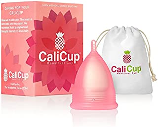 CaliCup Menstrual Cup Regular to Heavy Menstrual Flow Reusable