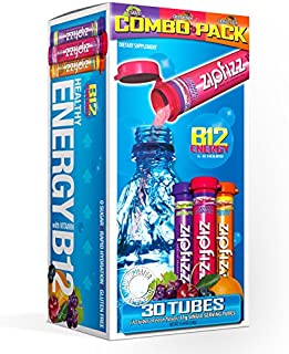 Zipfizz Healthy Energy Drink Mix, Hydration with B12 and Multi Vitamins, Variety Pack, 30 Count, 0.38 Ounce (Pack of 30)