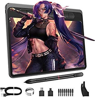 Drawing Tablet, Acepen 9x5 inch Graphic Tablet with 8192 Levels 60° Tilt Range Battery-Free Pen, Digital Drawing Tablet for MAC, Windows and Android OS, 8 Customizable Shortcut Keys