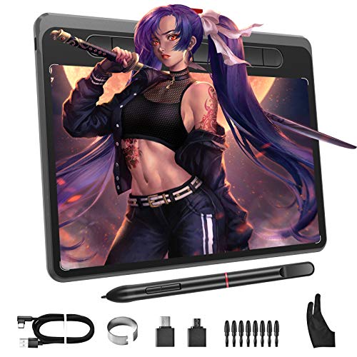 Drawing Tablet, Acepen 9x5 inch Graphic Tablet with 8192 Levels 60° Tilt Range Battery-Free Pen, Digital Drawing Tablet for MAC, Windows and Android OS, 8 Customizable Shortcut Keys