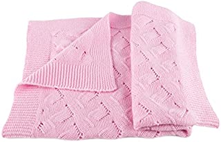 Girls Luxury 100% Cashmere Baby Blanket -'Baby Pink' - Hand Made in Scotland by Love Cashmere - RRP $300