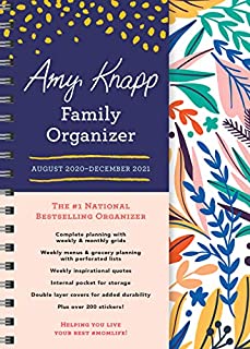 2021 Amy Knapp's Family Organizer: 17-Month Weekly Planner for Mom (Includes Stickers, Thru December 2021)