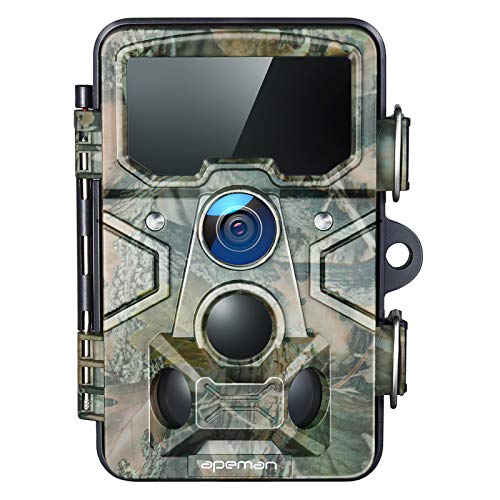 APEMAN Trail Camera 20MP 1080P with 16GB TF Card, 120° Detection Range, 116° Wide-Angle Lens, 65ft Trigger Distance Game Camera for House Security and Wildlife Monitoring