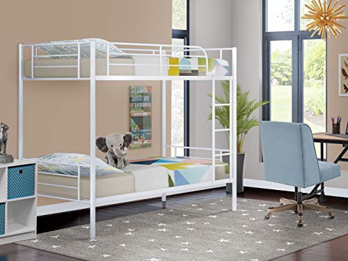 East West Furniture DAT0WHI Bunk, Twin