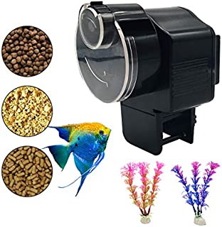 Bnzaq Automatic Fish Tank Feeder - Aquarium Auto Timer Food Dispenser for Vacation