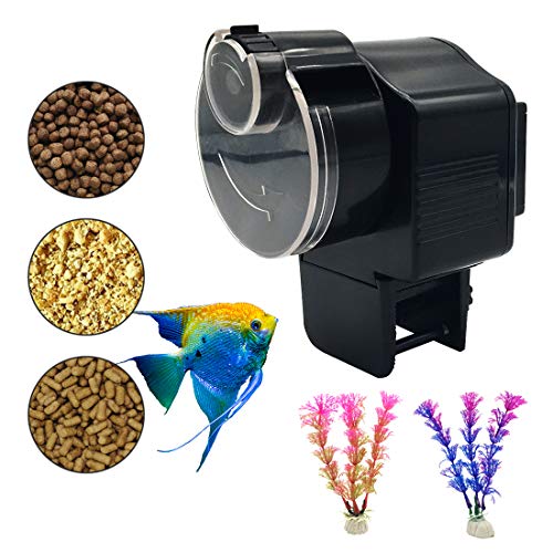 Bnzaq Automatic Fish Tank Feeder - Aquarium Auto Timer Food Dispenser for Vacation