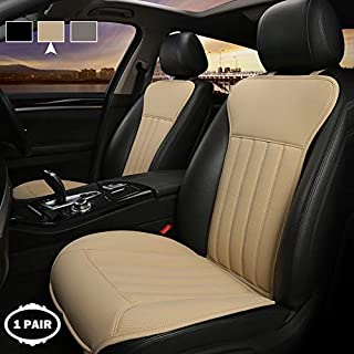 West Llama 1 Pair Sideless Front Car Seat Covers Protectors Universal Fit 95% of Cars (SUVs, Sedans, Pickup Trucks), Beige