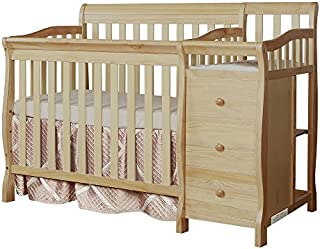 Dream On Me Jayden 4-in-1 Mini Convertible Crib And Changer in Natural, Greenguard Gold Certified