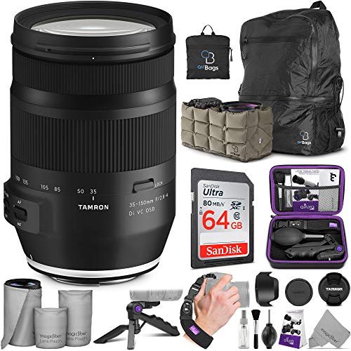 Tamron 35-150mm f/2.8-4 Di VC OSD Lens for Canon EF with Altura Photo Advanced Accessory and Travel Bundle