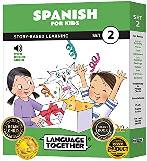 Spanish for Kids: 10 Early Beginner Reader Books with Online Audio and English (Set 2)