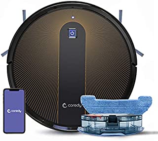 Coredy R750 Robot Vacuum Cleaner, Compatible with Alexa, Mopping System, Boost Intellect, Virtual Boundary Supported, 2000Pa Suction, Super-Thin, Upgraded Robotic Vacuums, Cleans Hard Floor to Carpet