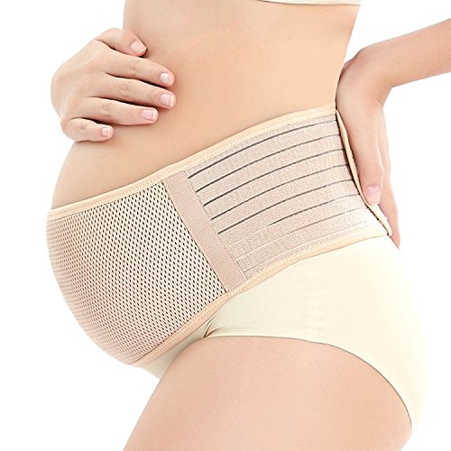 Maternity Support Belt Breathable Pregnancy Belly Band Abdominal Binder Adjustable Back/Pelvic Support- XL