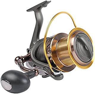 Dr.Fish Saltwater 12000 Spinning Reel for Surf Fishing, 13+1 BBS, 48LB Max Drag, Ultra High Capacity, Heavy Duty Long Casting Offshore Big Game Fishing Reel