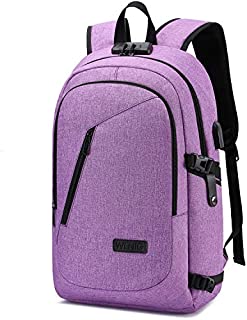 Laptop Backpack for Women,Business Backpack Anti-Theft College Backpack with USB Charging Port and Lock 15.6 Inch Computer Backpacks for Women Men Middle High School Student Gift,Bookbag