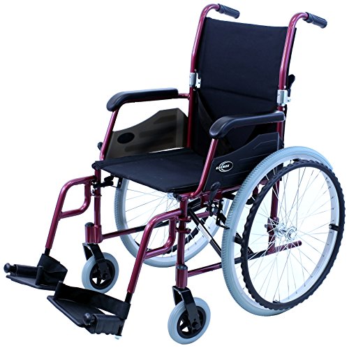 Karman LT-980-BD 24 Pound Ultra Lightweight Wheelchair, Burgundy