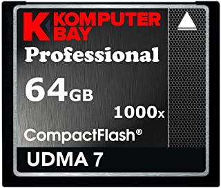 KOMPUTERBAY 64GB Professional Compact Flash Card CF 1000X 150MB/s Extreme Speed UDMA 7 RAW 64 GB