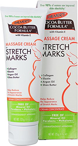 Palmer's Cocoa Butter Formula Massage Cream for Stretch Marks and Pregnancy Skin Care, 4.4 Ounces (Pack of 2)