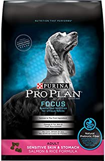 Purina Pro Plan Sensitive Stomach Dry Dog Food, FOCUS Sensitive Skin & Stomach Salmon & Rice Formula - 16 lb. Bag