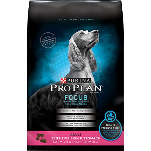 Purina Pro Plan Sensitive Stomach Dry Dog Food, FOCUS Sensitive Skin & Stomach Salmon & Rice Formula - 16 lb. Bag