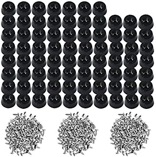 120 Pieces Soft Cutting Board Rubber Feet with 304 Stainless Steel Screws, 0.31 x 0.59 (HD), Soft, Not Slip, Non Marking, Anti-Skid, Fine Grips for Furniture, Electronics and Appliances