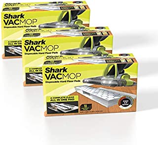 Shark VMP30 VACMOP Disposable Hard Floor Vacuum and Mop Pad Refills, 30 Count, White