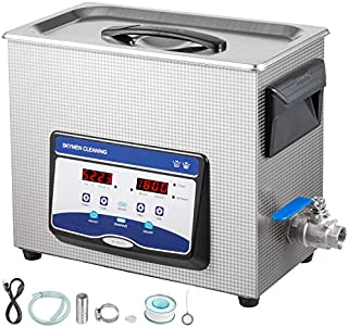 VEVOR 6.5L Ultrasonic Cleaner Professional Jewelry Cleaner Ultrasonic Machine Digital Ultrasonic Parts Cleaner with Heater Timer Industrial Sonic Cleaner(6.5L)