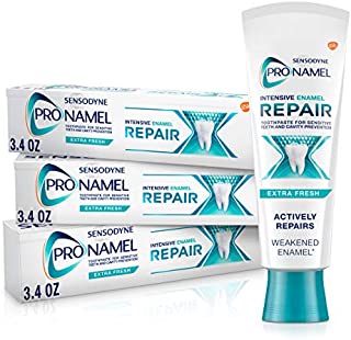 Sensodyne Pronamel Intensive Enamel Repair Toothpaste for Sensitive Teeth, to Reharden and Strengthen Enamel, Extra Fresh - 3.4 Ounces (Pack of 3)