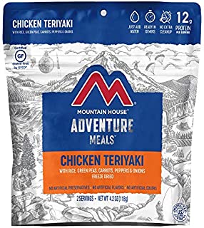 Mountain House Chicken Teriyaki with Rice | Freeze Dried Backpacking & Camping Food | 2 Servings | Gluten-Free