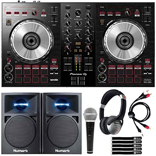 Pioneer DDJ-SB3 Serato DJ Controller Starter Package w/Speakers + Headphones