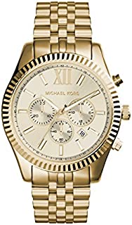 Michael Kors Lexington Gold-Tone Stainless Steel Watch MK8281