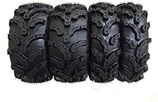 Set of 4 New Premium WANDA ATV/UTV Tires 27x9-12 Front & 27x12-12 Rear /6P Super Lug Mud