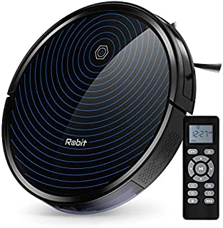 Robit Robot Vacuum Cleaner, Upgraded 2500Pa Strong Suction, Ultra-Thin, Drop Sensor, Quiet, Self- Charging Robotic Vacuum Cleaner for Pet Hair, Hard Floors, Carpet