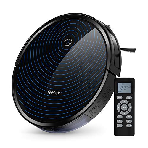 Robit Robot Vacuum Cleaner, Upgraded 2500Pa Strong Suction, Ultra-Thin, Drop Sensor, Quiet, Self- Charging Robotic Vacuum Cleaner for Pet Hair, Hard Floors, Carpet