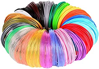 3D Pen/3D Printer Filament,1.75mm PLA Filament Pack of 24 Different Colors,High-Precision Diameter Filament, Each Color 10 Feet, Total 240 Feet Lengths by Mika3d