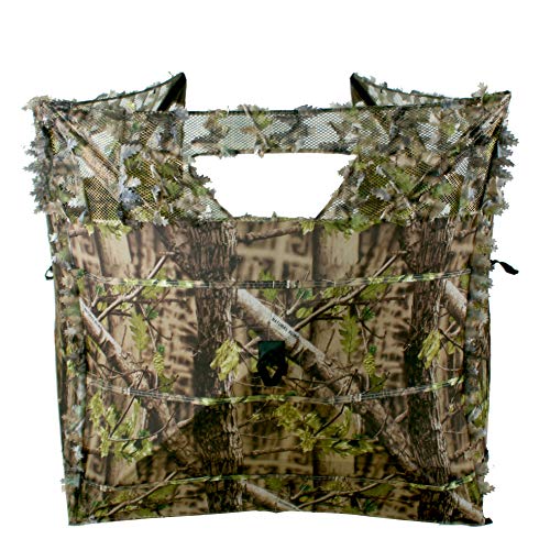 Auscamotek Turkey Hunting Pop up Ground Blind Portable Quick Setup Lightweight Deer Blind Camouflage Tent Green