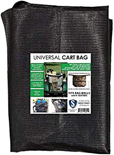 Club Clean Universal Cart Bag - Buggie Bag - Cargo Bag for 2 Seater and 4 Seater Golf Carts - Golf Cart Storage Bag - Golf Car Bag - EZGo, Club Car, Yamaha, Easy Attach Golf Cart Grocery Shopping Bag