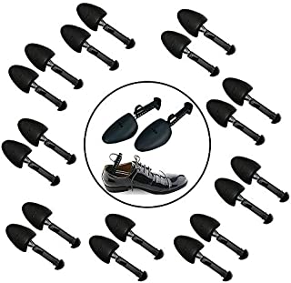 PHABULS 10 Pairs of Shoe Trees I Adjustable Length Shoe Trees for Men I Shoe & Boot Trees I Men Shoe Tree Stretcher Boot Holder Organizers I Shoe Form Plastic I Heel Support (10)