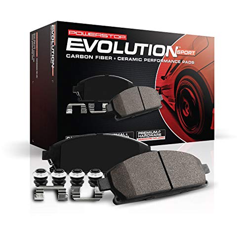 Power Stop Z23-1409 Z23 Evolution Sport Carbon Fiber Infused Ceramic Brake Pad with Hardware