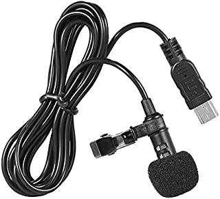 Docooler 150cm USB Microphone Omni-Directional Stereo Mic Microphone with Clip Compatible with Gopro Hero 3 3+ 4